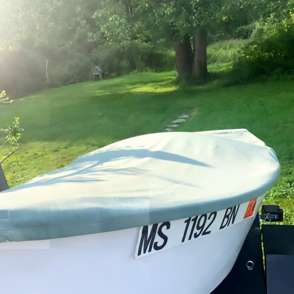 custom marine canvas sunbrella small rowboat cover in New England